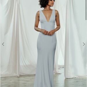 AMSALE Bridesmaid dress in New Ice